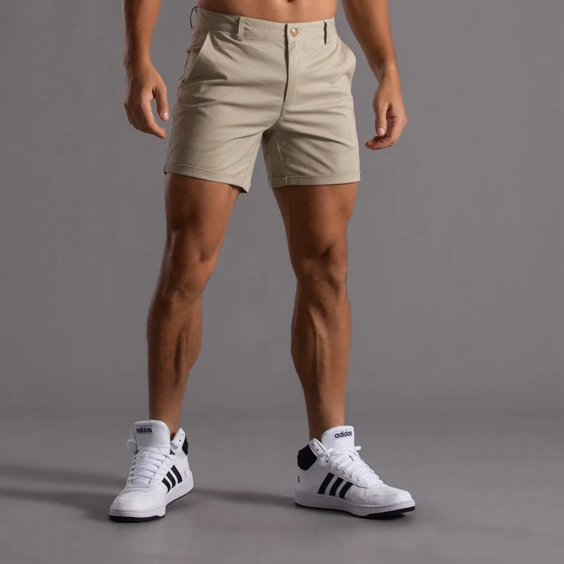 Men's Classic Casal Spring and Smmer Cotn Blend Shorts - Image 2