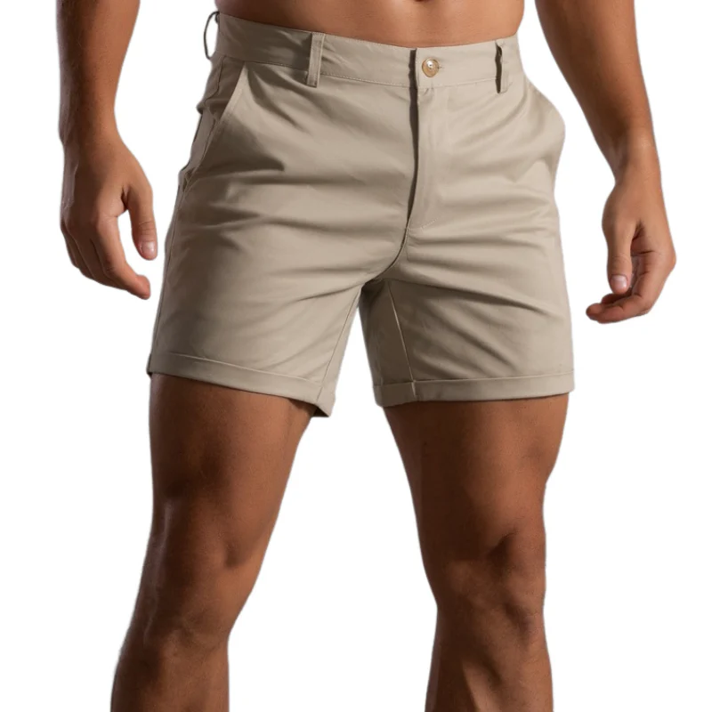 Men's Classic Casal Spring and Smmer Cotn Blend Shorts - Image 9