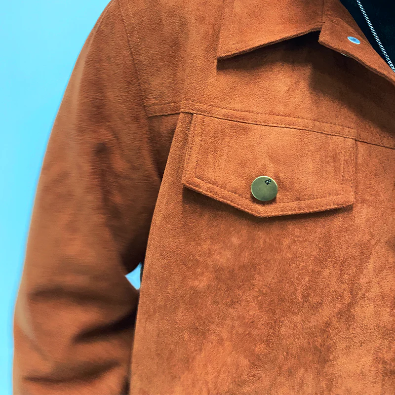Men's Classic Casallti-Pocket SliFit Sede Jacket - Image 5