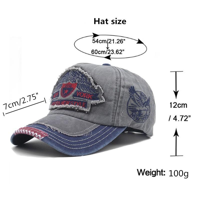 Men's Embroidery Washed Old Hat - Image 2