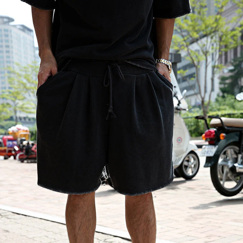 Men's Fashion Loose Short Sleeve T-shirt and Shorts Set - Image 10