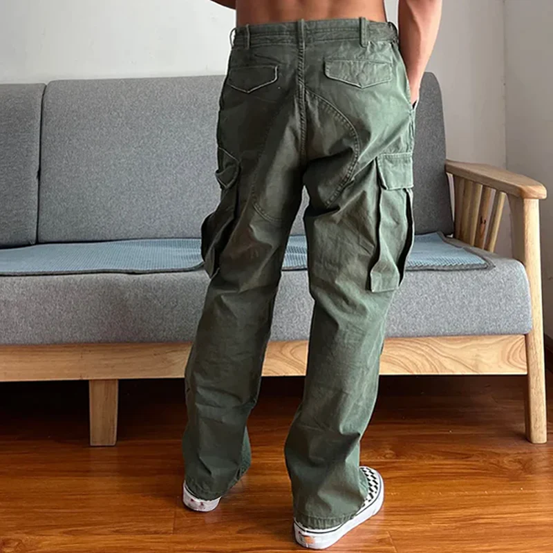 Men's Loose Large Pocket Wear-resistant Cargo Paratrooper Pants - Image 2