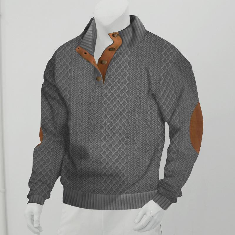 Men's Outdoor Casual Stand Collar Long Sleeve - Image 3