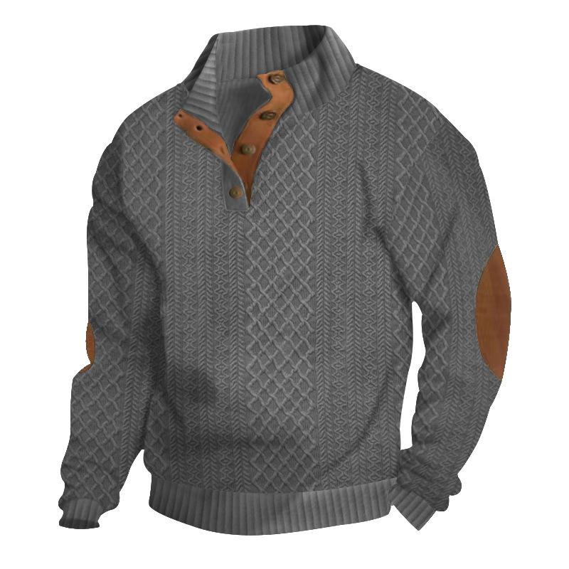 Men's Outdoor Casual Stand Collar Long Sleeve - Image 9