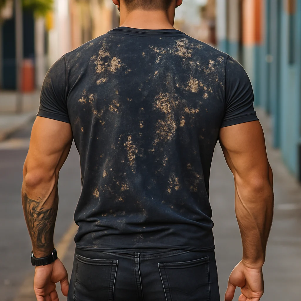 Men's Retro Casal Sn Printed Rond Neck Short Sleeve T-Shirt - Image 2