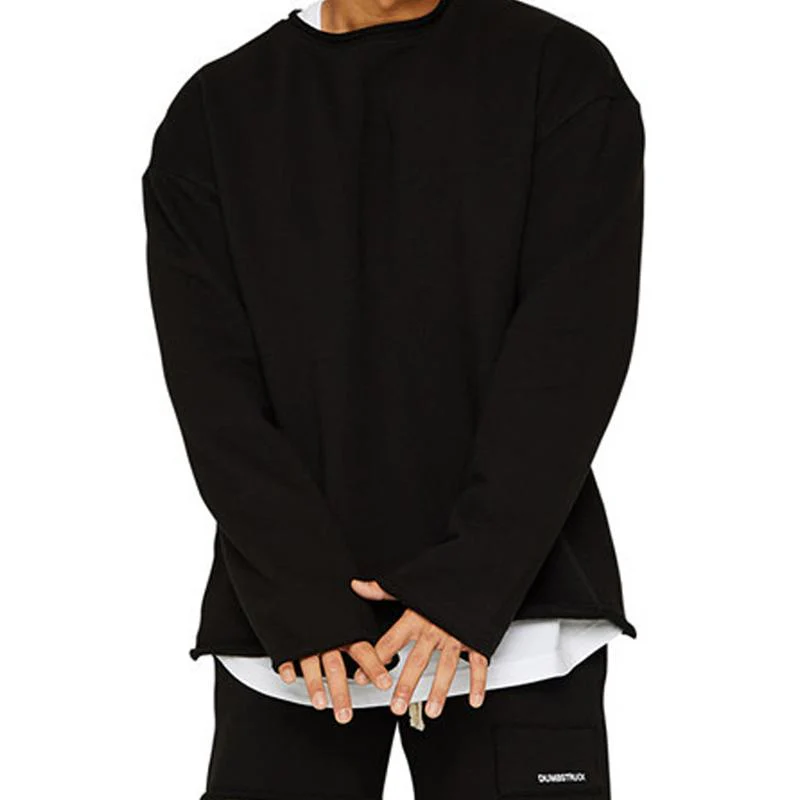 Men's Rond Neck Loose Fit  Casal Sweatshirt - Image 7