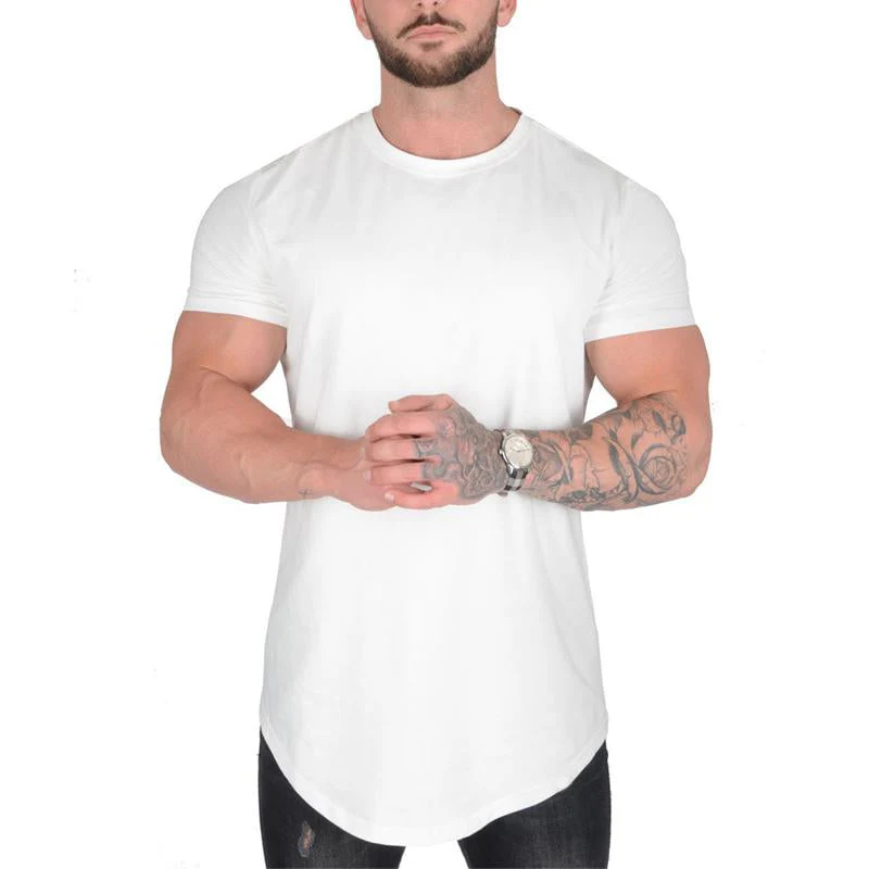 Men's Solid Color Loose Rond Neck Short Sleeve T-Shirt - Image 9