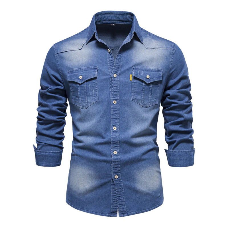 MEN'S VINTAGE DENIM SHIRT - Image 7