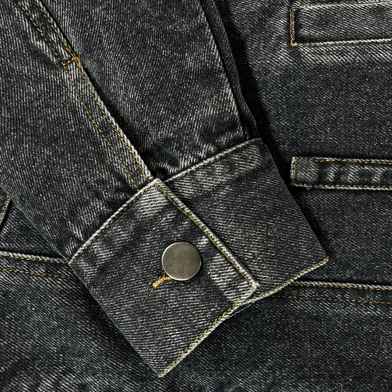 Men's Vine Washed Baseball Collar SliFit DeniJacket - Image 3