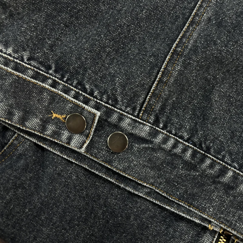 Men's Vine Washed Baseball Collar SliFit DeniJacket - Image 4