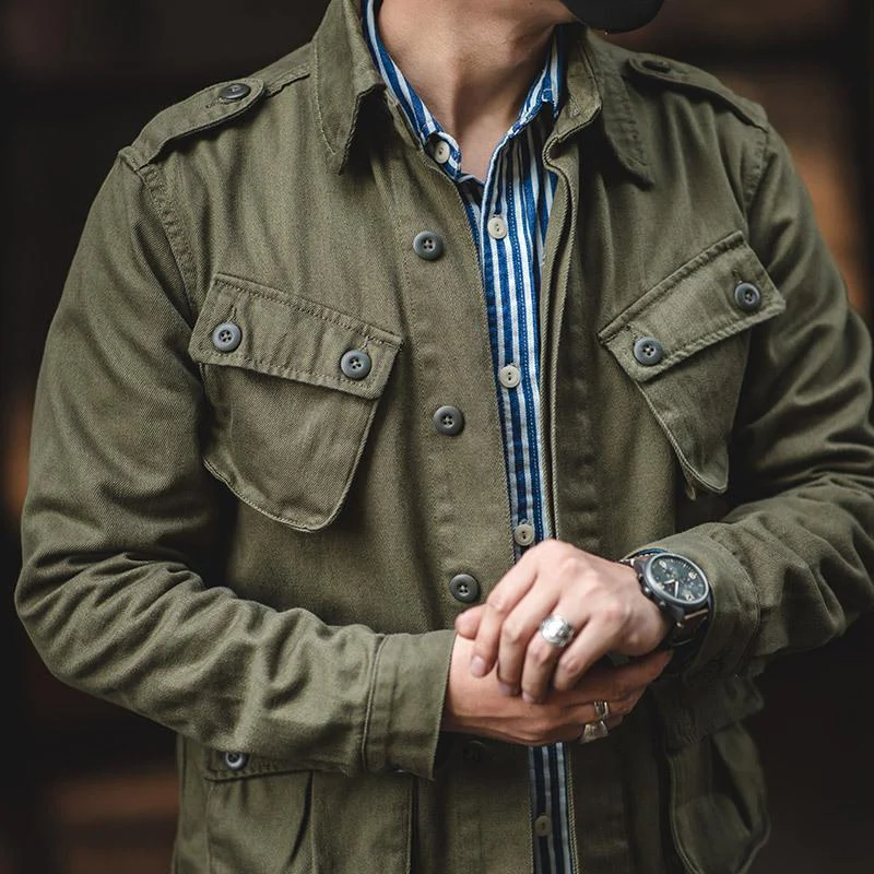 Men's Vinelti Pocket Biker Cargo Jacket - Image 2