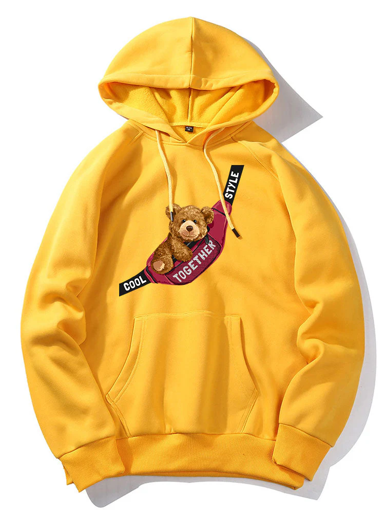 Mica | Shoulder Bag Bear Print Hoodie - Image 12