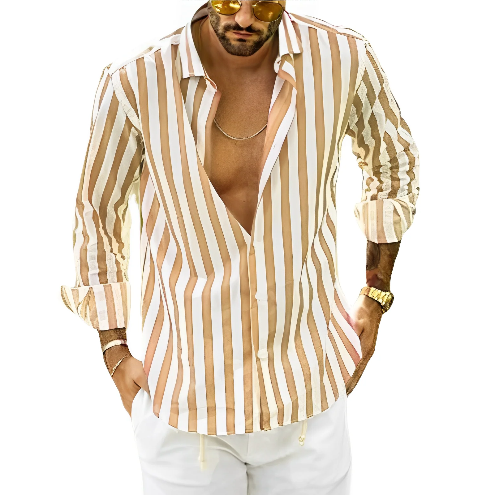 Michael® | Striped Men'S Shirt For Summer - Image 4