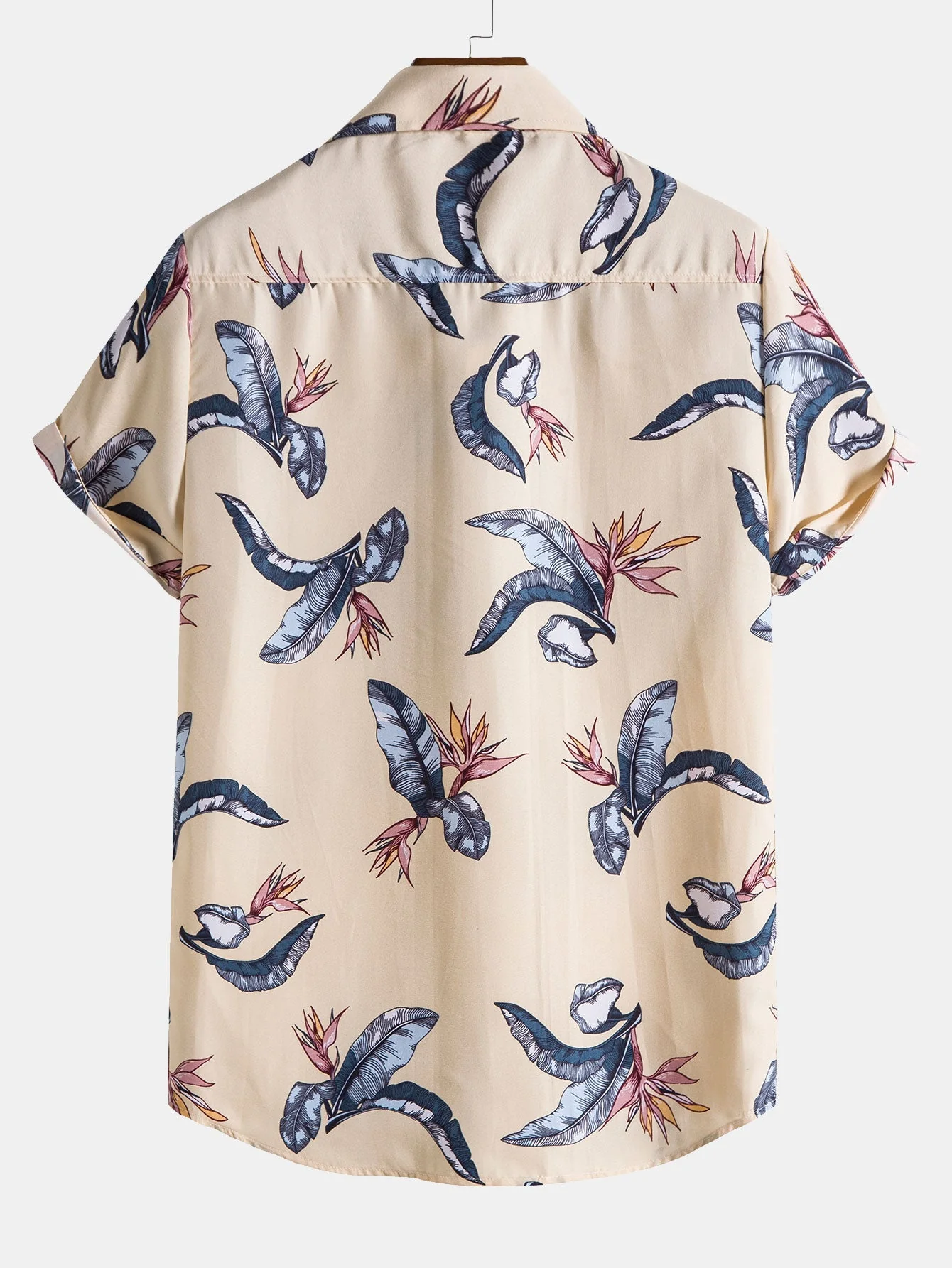 Michael® | Tropical Plants Print Button Up Shirt - Image 2