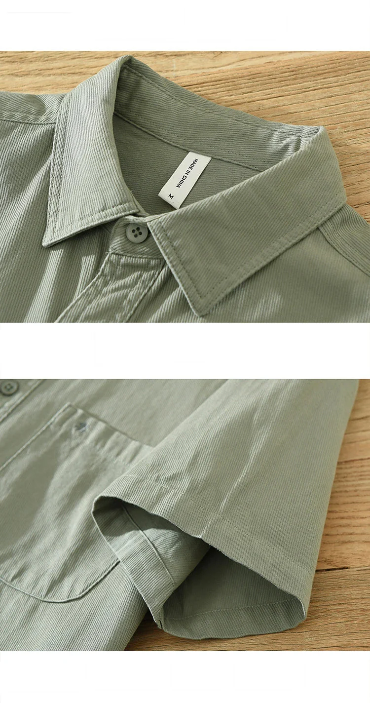 Michael | Short Sleeved Cotton Shirt - Image 16