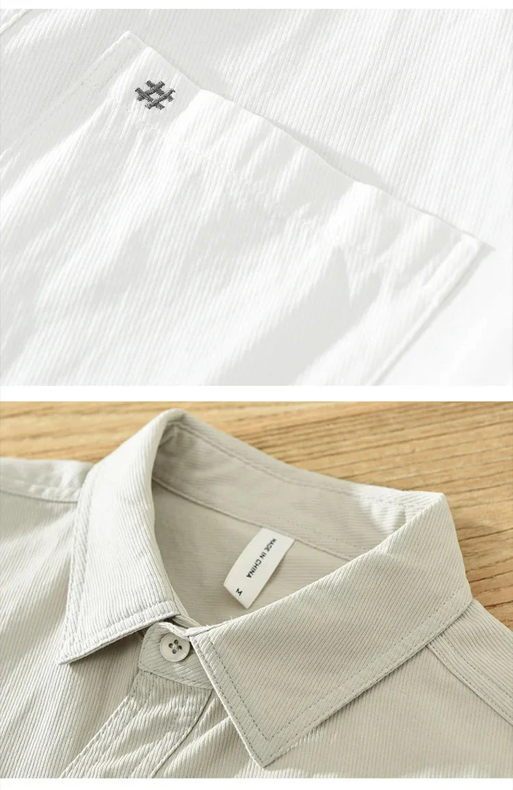 Michael | Short Sleeved Cotton Shirt - Image 19