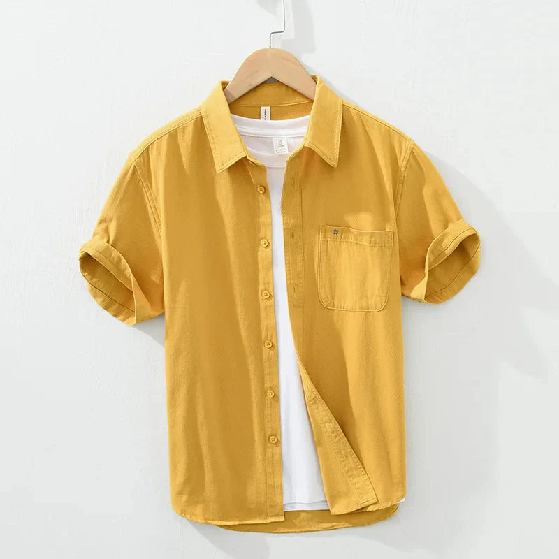 Michael | Short Sleeved Cotton Shirt - Image 7