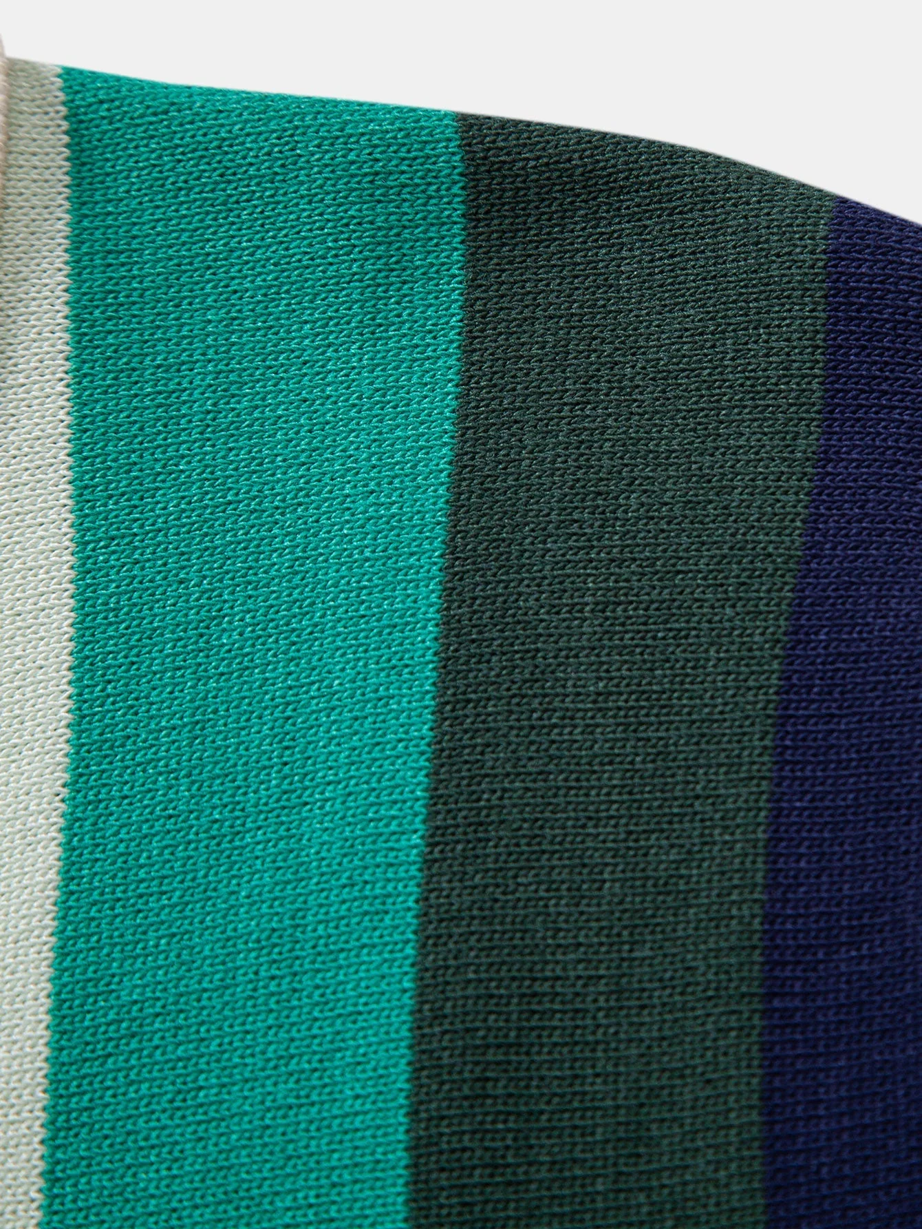 Michael | Striped Knitted Polo Shirt - Image 6