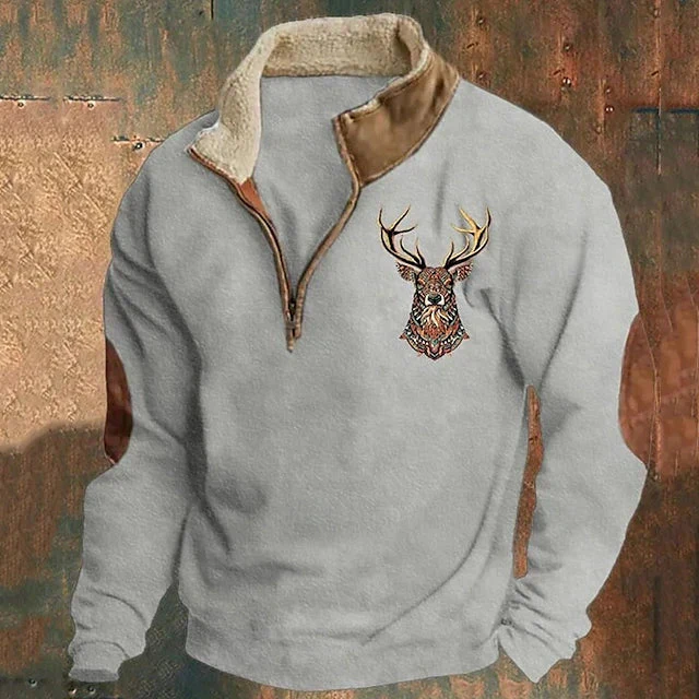 Michel | Sweater with deer detail - Image 4