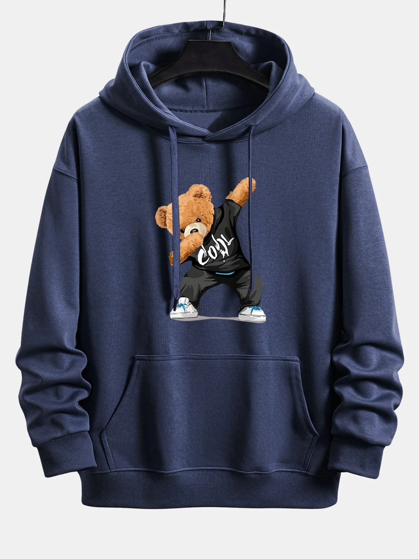 Mickey | Cool Bear Print Relax Fit Hoodie - Image 4