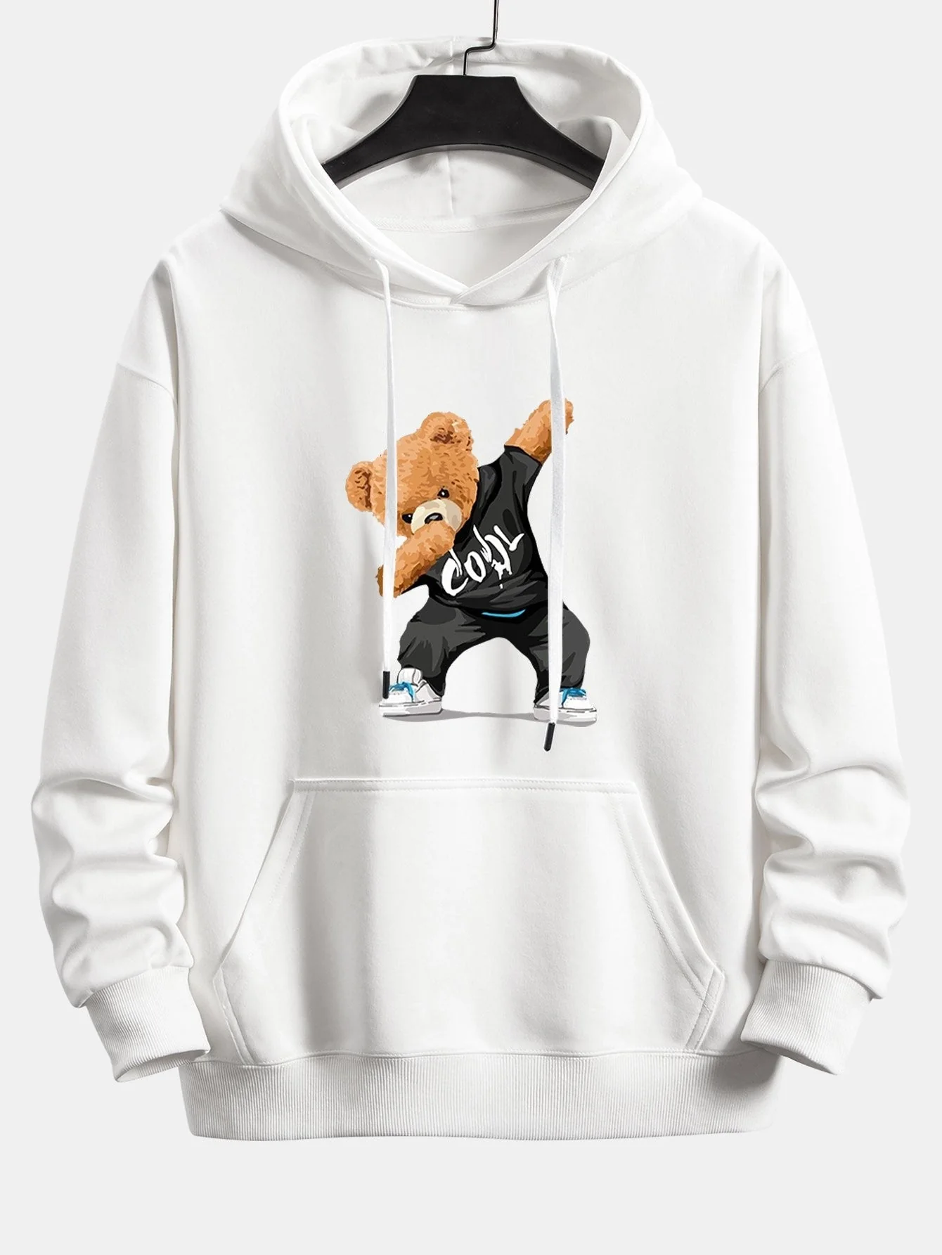 Mickey | Cool Bear Print Relax Fit Hoodie - Image 5