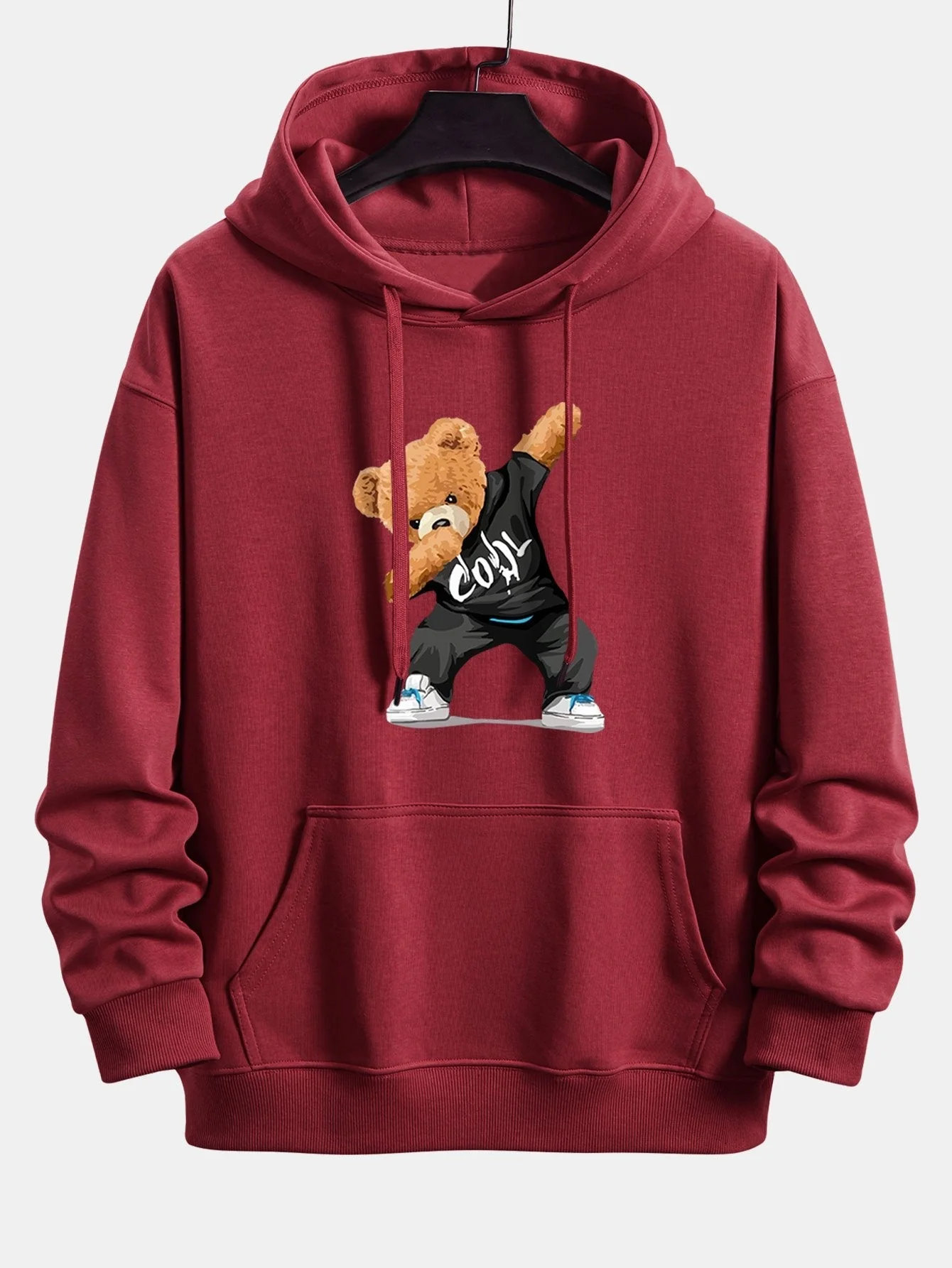 Mickey | Cool Bear Print Relax Fit Hoodie - Image 7