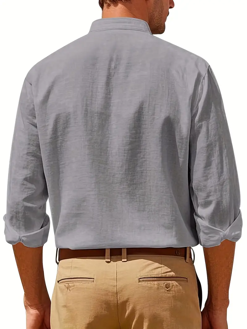 Mickey | Elegant Linen Shirt - Image 11