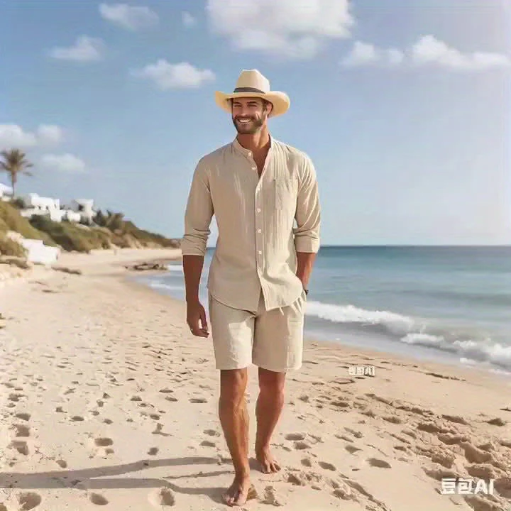 Mickey | Elegant Linen Shirt - Image 2
