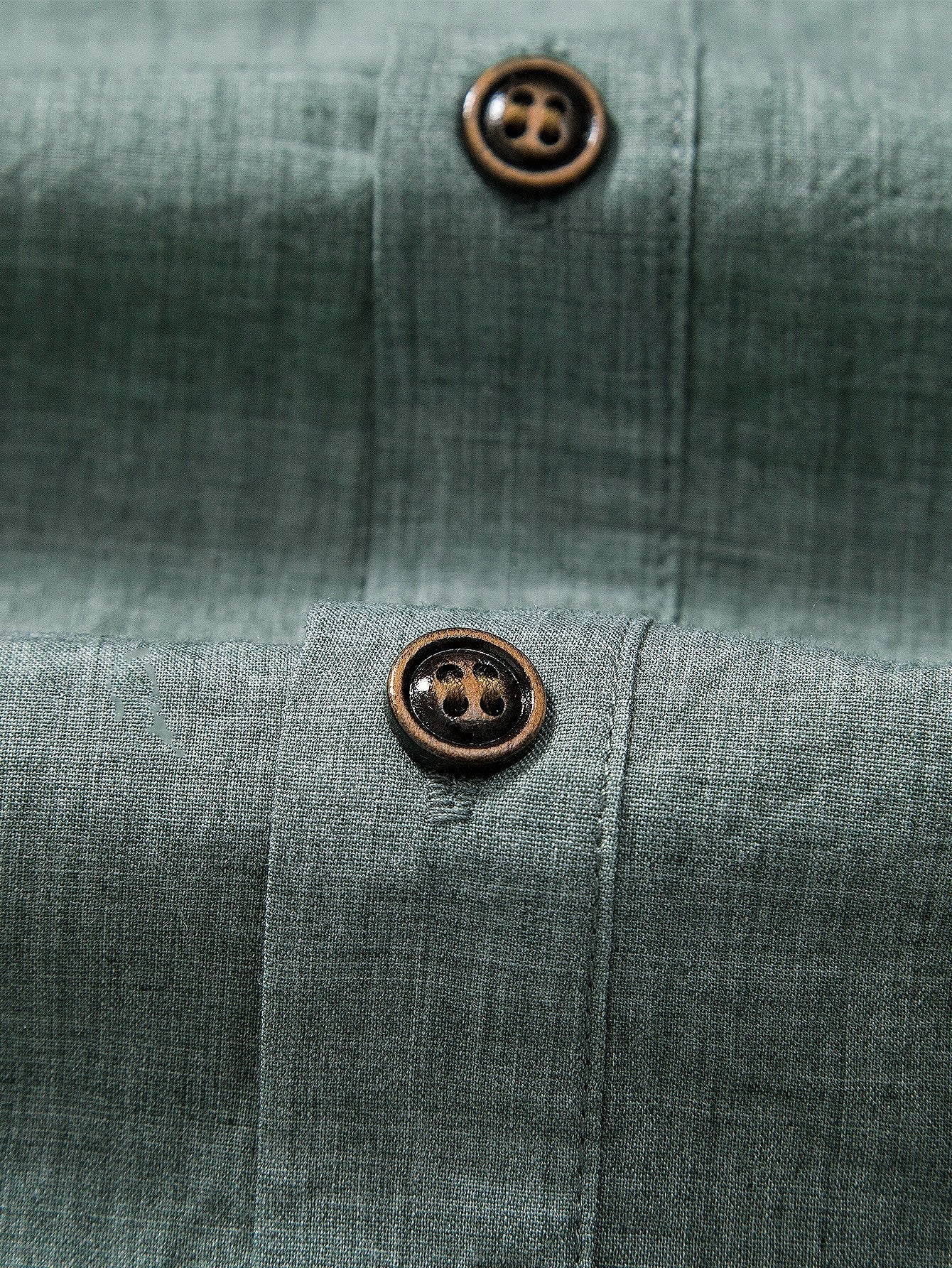 Miguel® | Short Sleeve Half Button Fly Henley Collar Shirt - Image 5