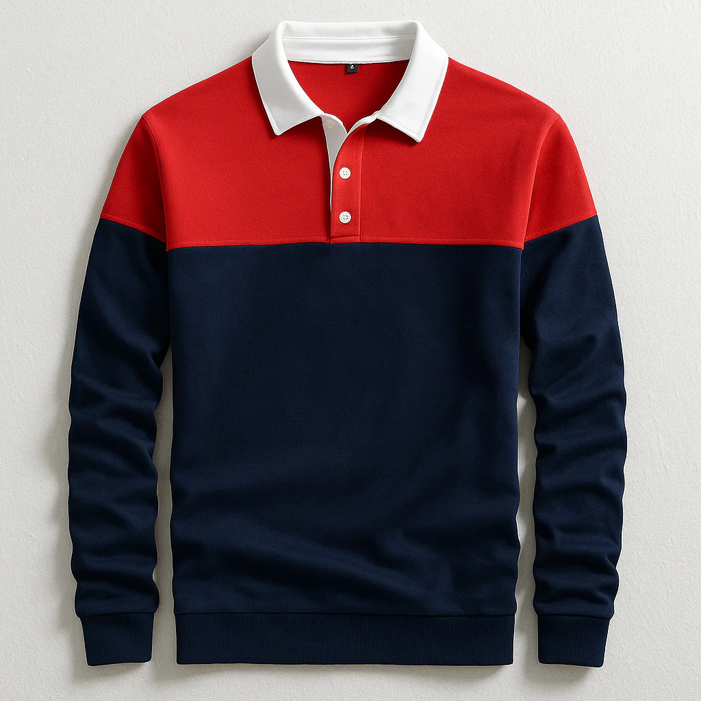 Miguel | LUXURY LONG-SLEEVED POLO SHIRT - Image 2