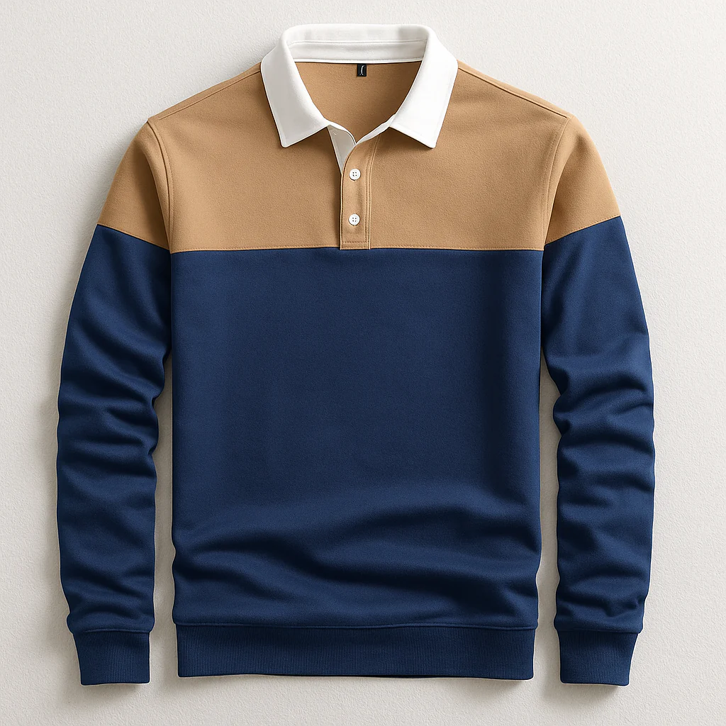 Miguel | LUXURY LONG-SLEEVED POLO SHIRT - Image 3