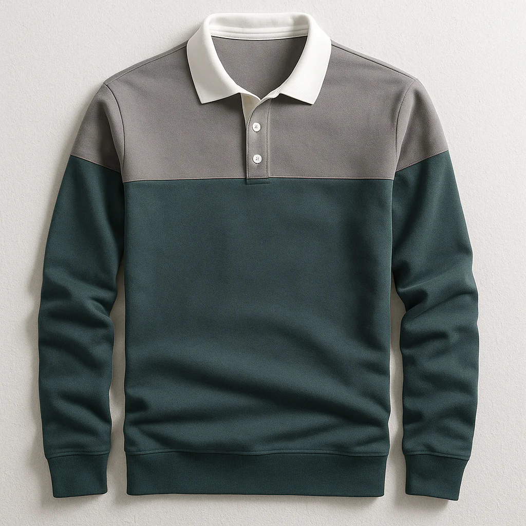 Miguel | LUXURY LONG-SLEEVED POLO SHIRT - Image 4