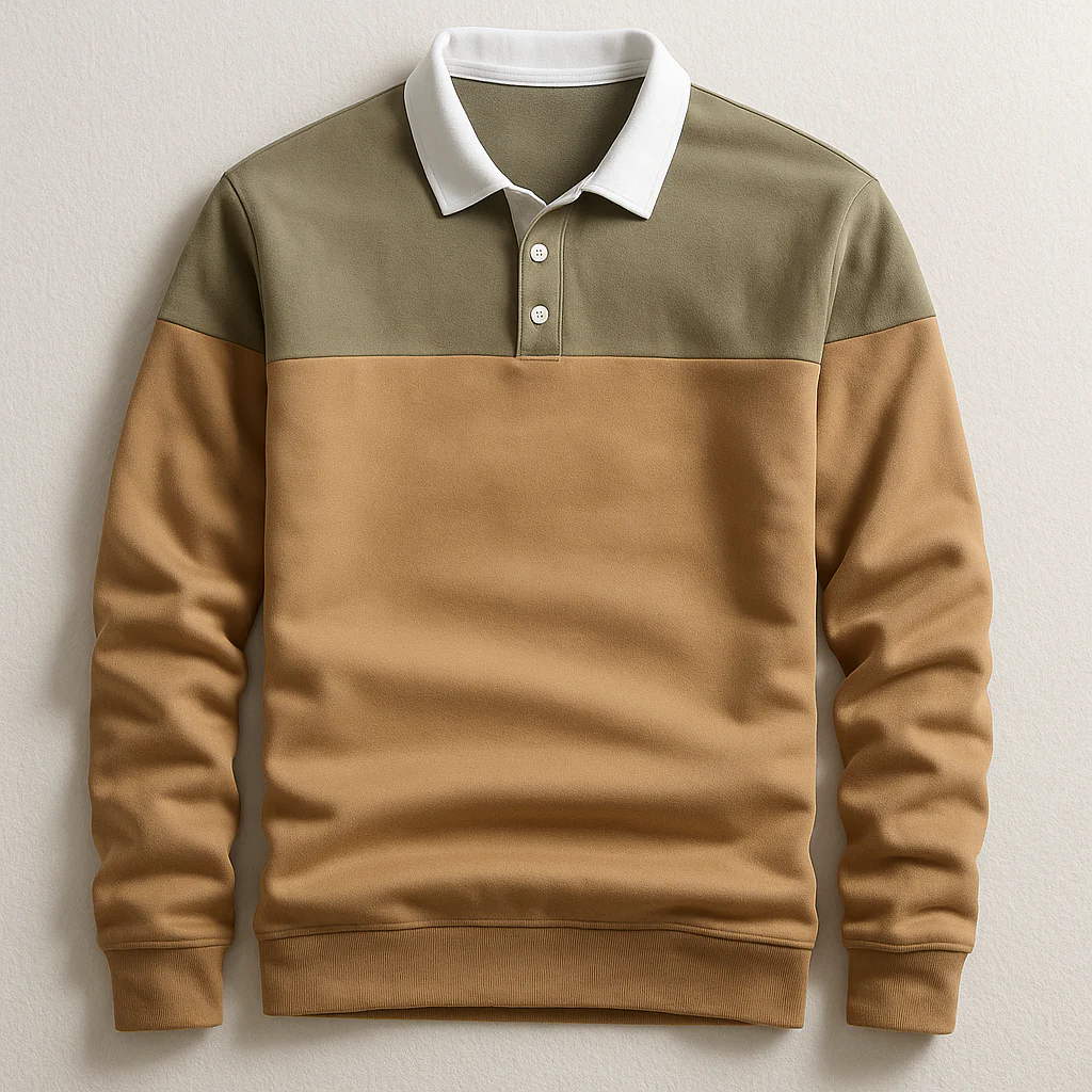 Miguel | LUXURY LONG-SLEEVED POLO SHIRT - Image 5