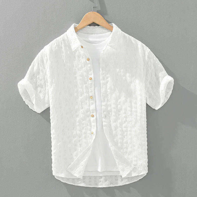 Mika | Casual Textured Shirt - Image 5