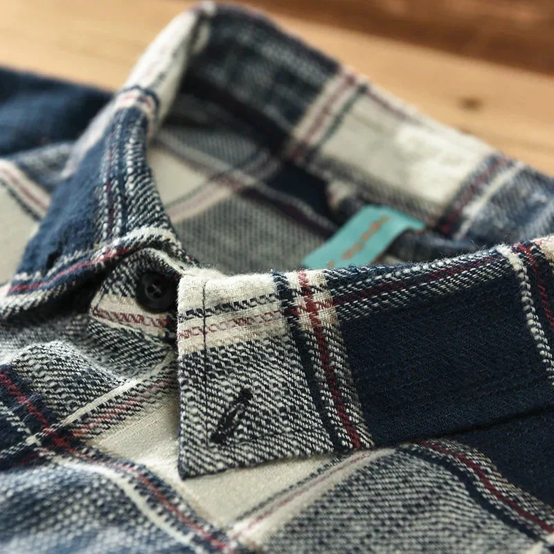 Mikhail | Classic long-sleeved plaid shirt - Image 5