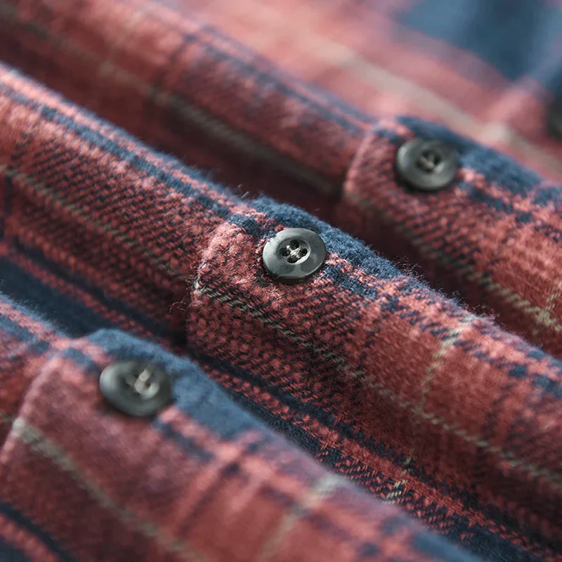 Mikhail | Classic long-sleeved plaid shirt - Image 6