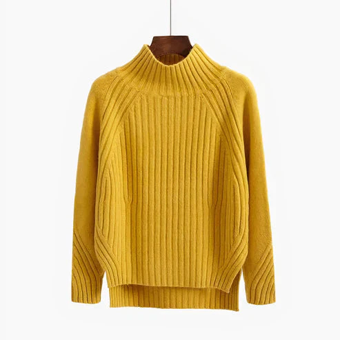Mikkel | Soft women's turtleneck sweater made of merino wool - Image 3