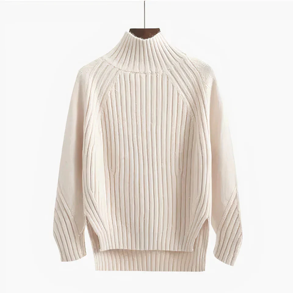 Mikkel | Soft women's turtleneck sweater made of merino wool - Image 4