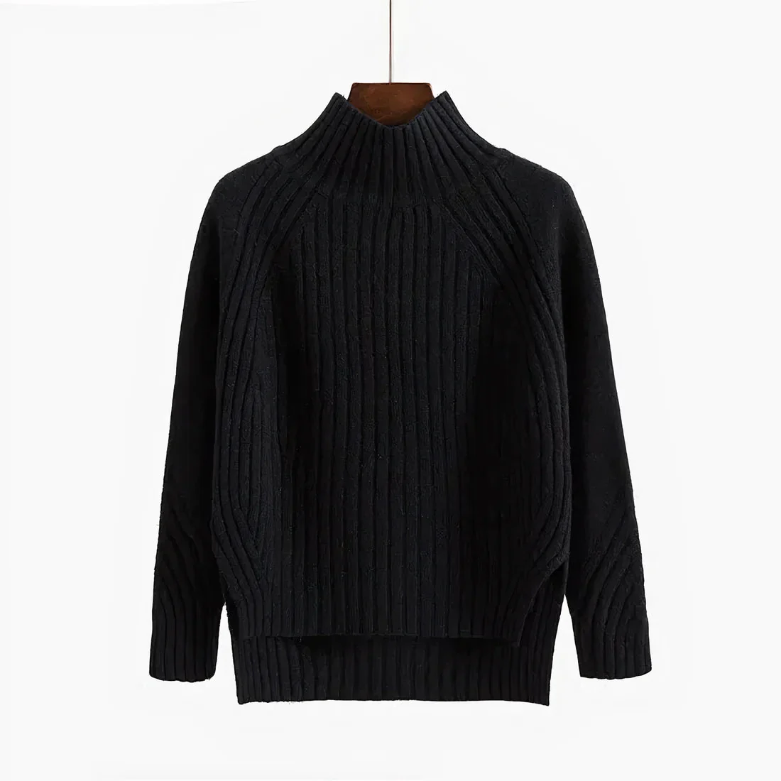 Mikkel | Soft women's turtleneck sweater made of merino wool - Image 5