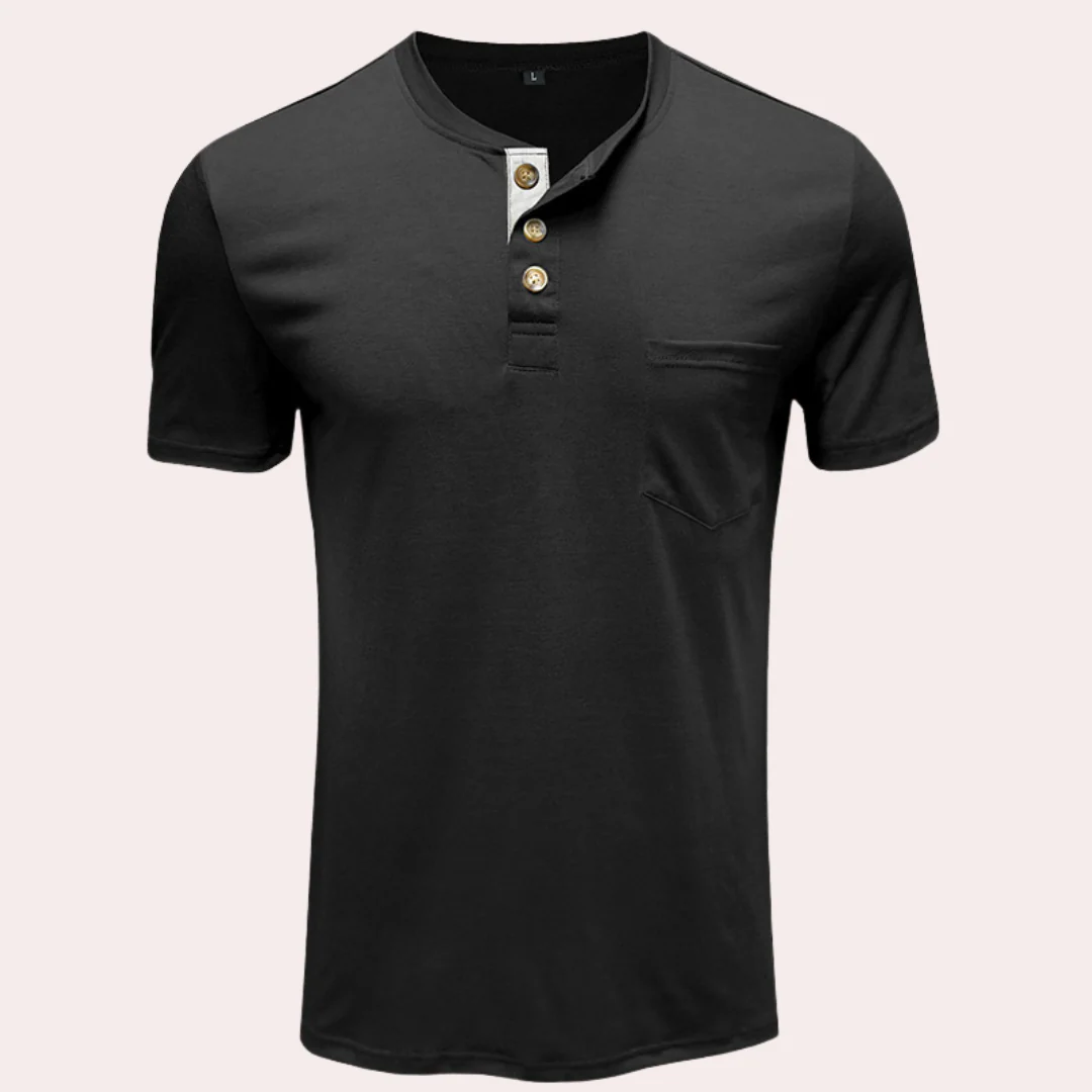 Miles® | Men's Elegant Button-Down T-Shirt - Image 6