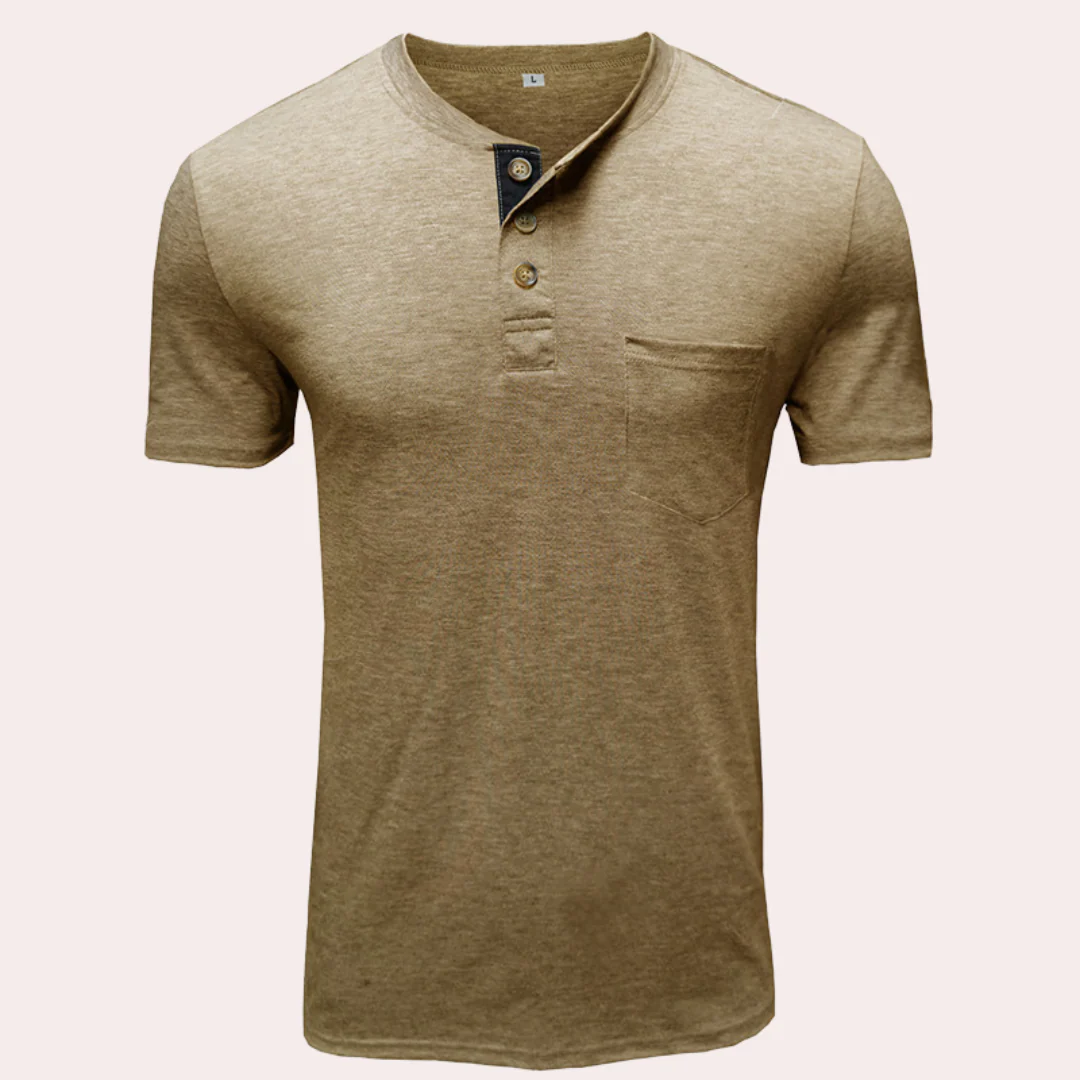 Miles® | Men's Elegant Button-Down T-Shirt - Image 7