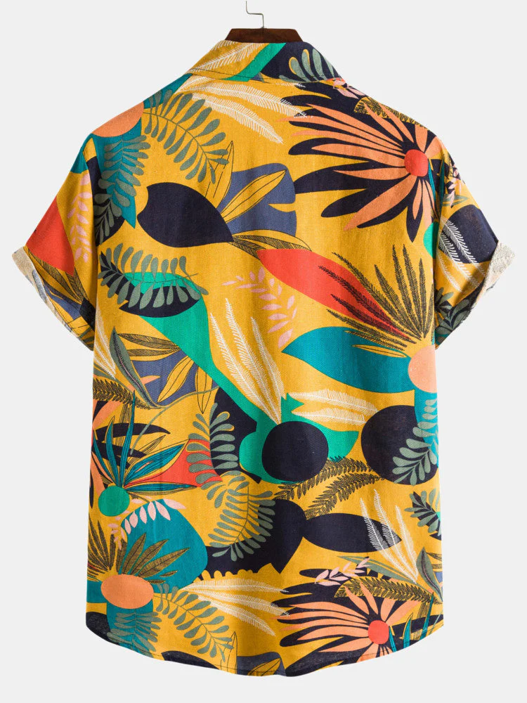 Miles® | Tropical Plants Cotton Shirts - Image 2