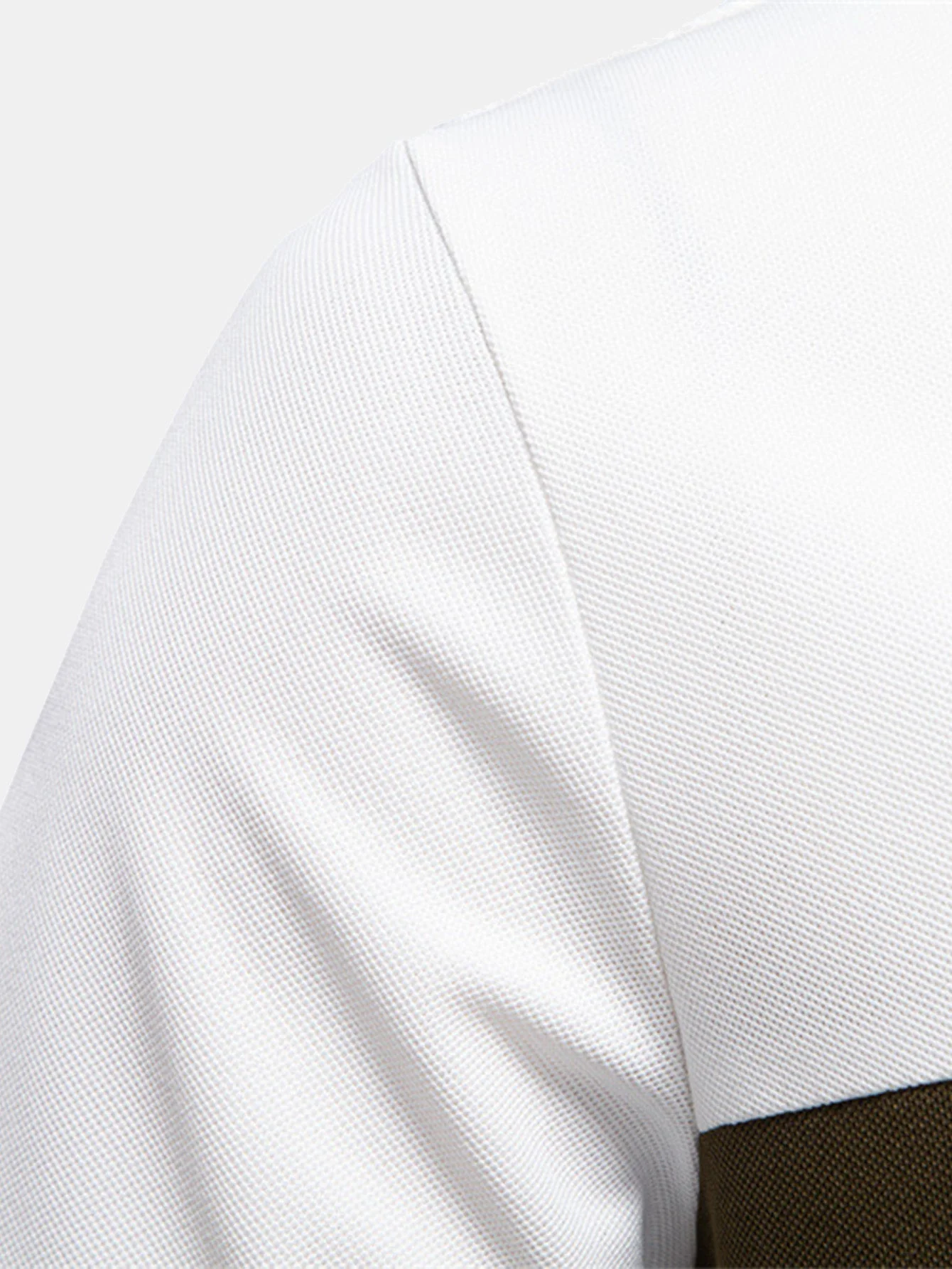 Miles | Contrast Pique V Neck Polo Shirt - Image 5
