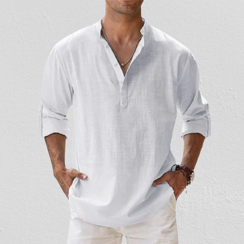 Milo® | Linen Long Sleeve Shirt - Image 3