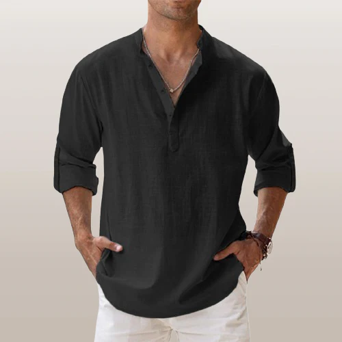 Milo® | Linen Long Sleeve Shirt - Image 8