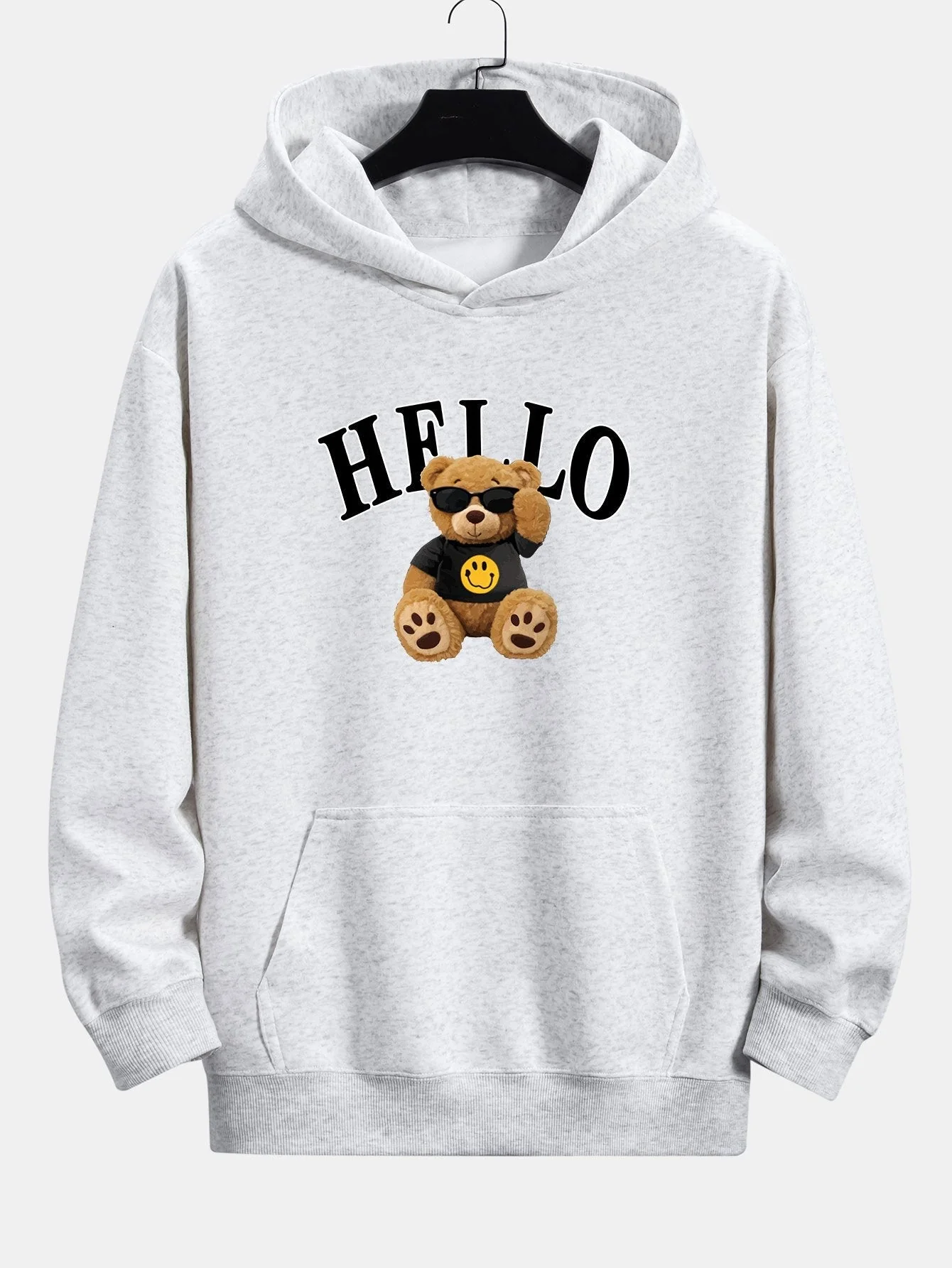 Milo | Hello Sunglasses Bear Print Relax Fit Hoodie - Image 2
