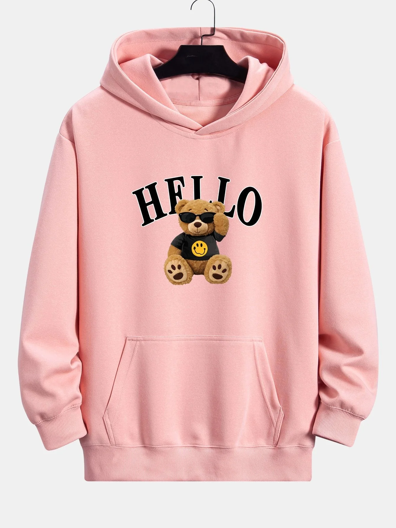 Milo | Hello Sunglasses Bear Print Relax Fit Hoodie - Image 5