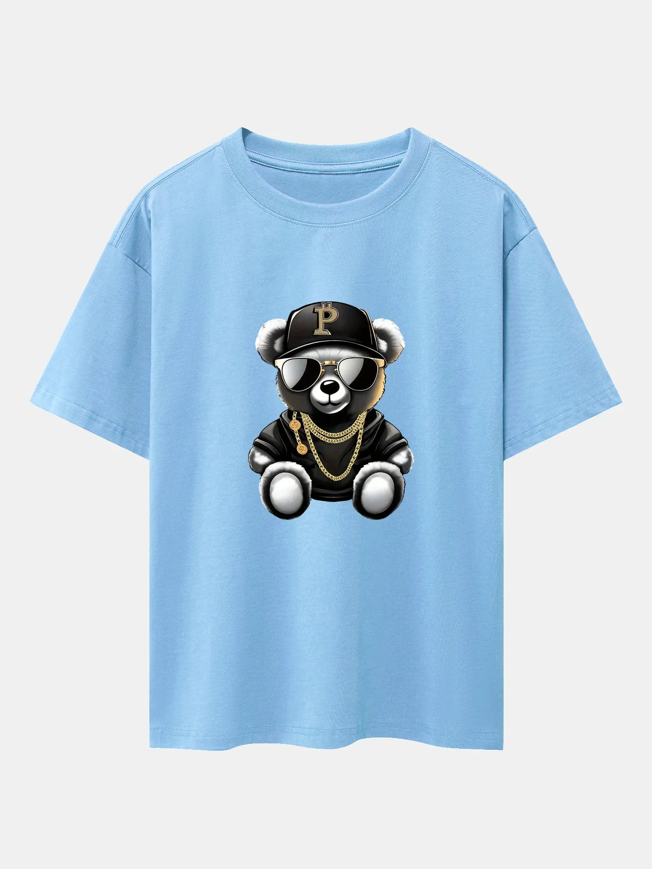 Miqueas® | Hip Hop Bear Print Drop Shoulder Oversize T-Shirt - Image 14