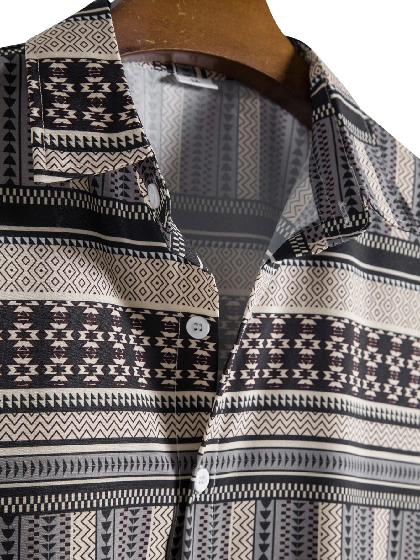 Modesto® | Aztec Print Button Up Shirt - Image 3