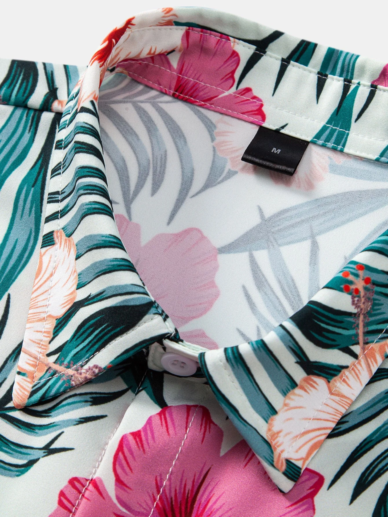 Morgan® | Tropical Flowers Print Button Up Shirt - Image 3